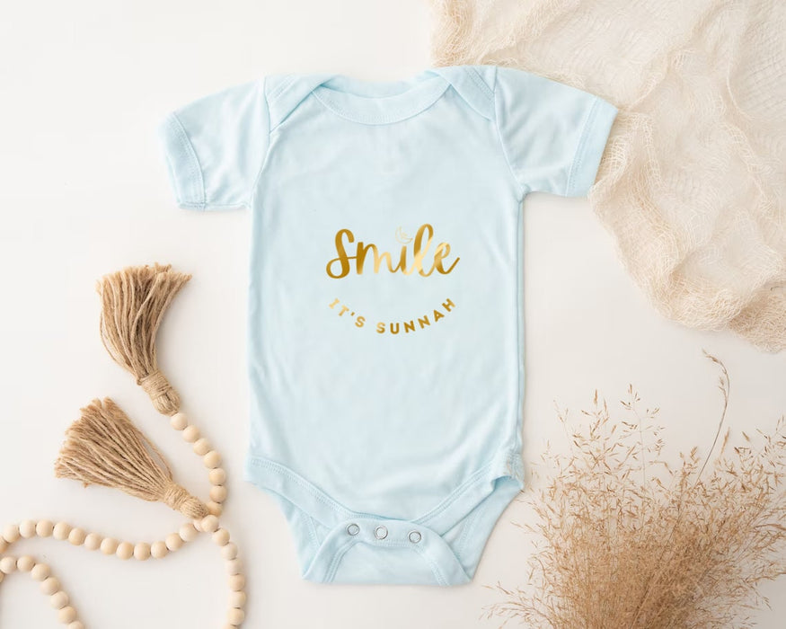 GOLD Smile It's Sunnah Onesie