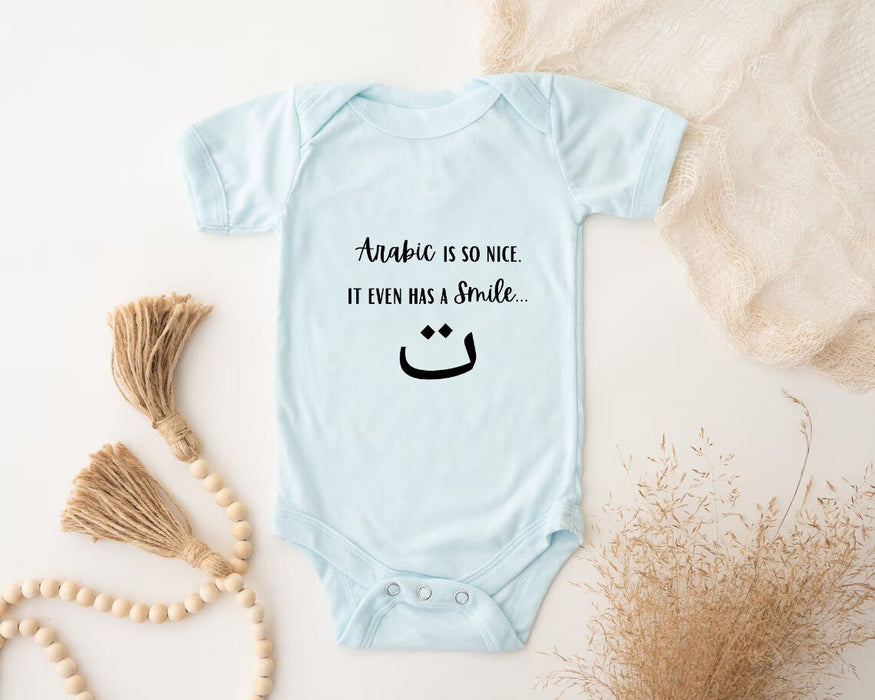 Arabic So Nice it Even Has a Smile ت Onesie