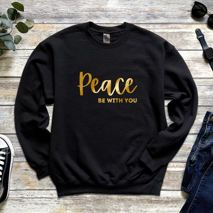 GOLD Peace Be With You Sweatshirt