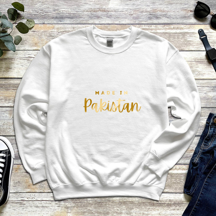 GOLD Personalized "Made in [INSERT COUNTRY]" Sweatshirt