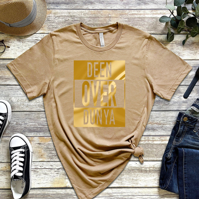 GOLD Deen Over Dunya T-Shirt