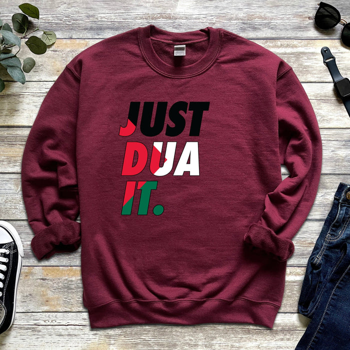 Just Dua It Palestine Flag Sweatshirt