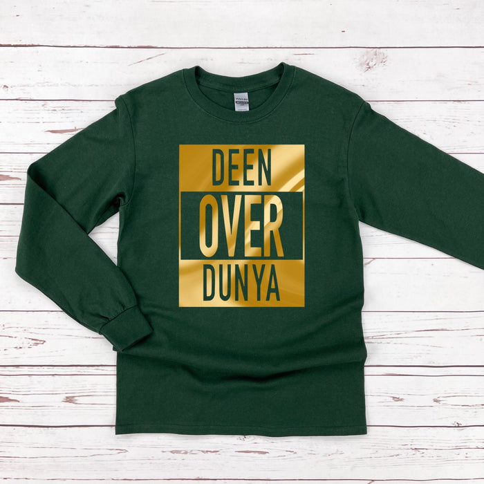 GOLD Deen Over Dunya Long Sleeve Shirt