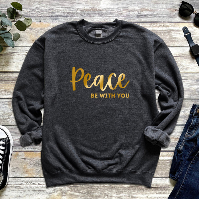 GOLD Peace Be With You Sweatshirt