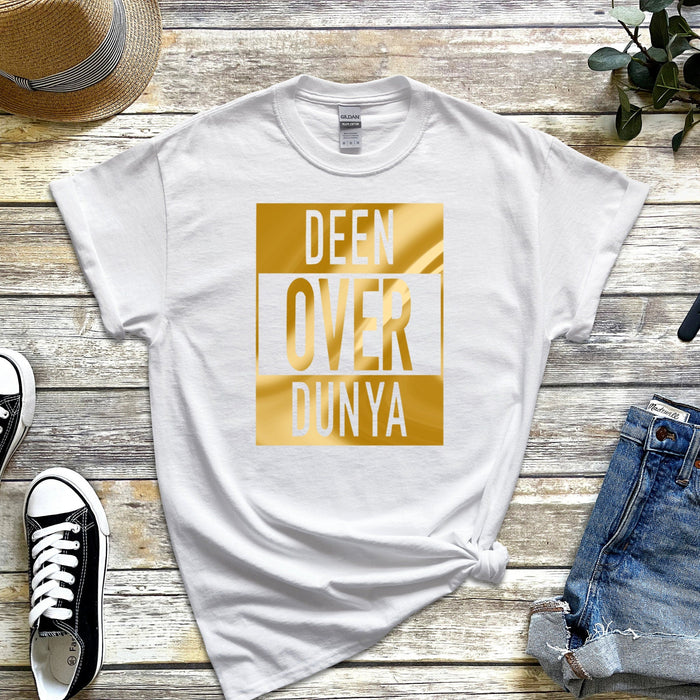 GOLD Deen Over Dunya T-Shirt