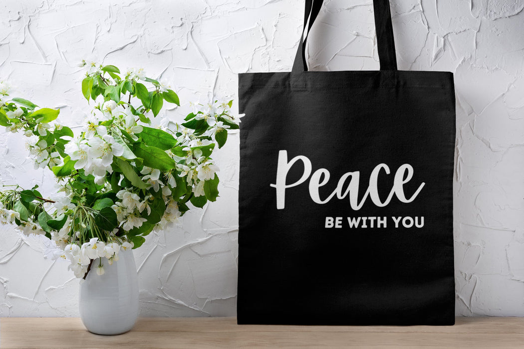 Peace Be With You Tote Bag