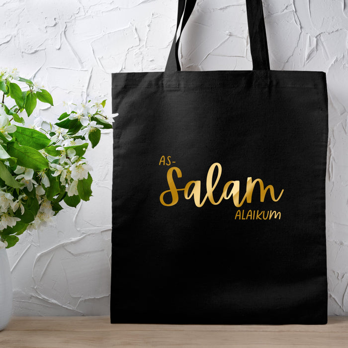 GOLD AsSalamAlaikum Tote Bag