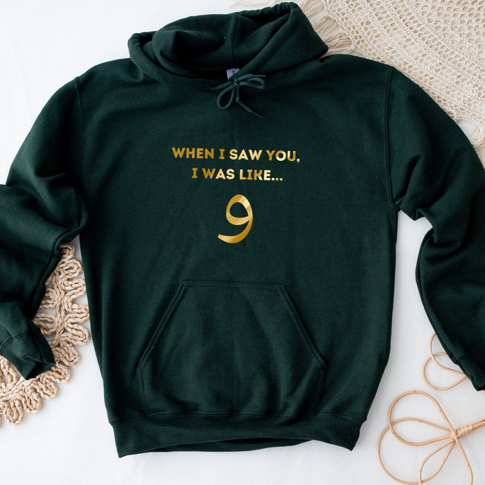 GOLD When I Saw You I was Like و ("Wow") Hoodie