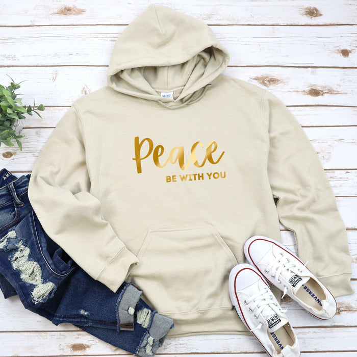 GOLD Peace Be With You Hoodie