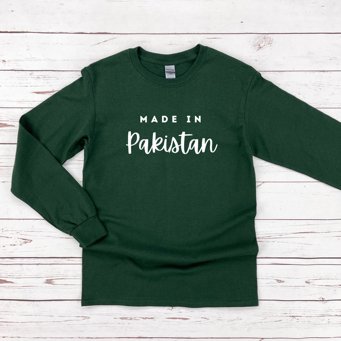 Personalized "Made in [INSERT COUNTRY]" Long Sleeve Shirt