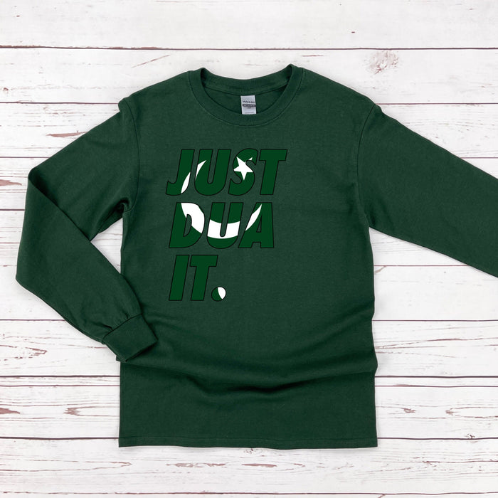 Just Dua It Pakistan Flag Long Sleeve Shirt