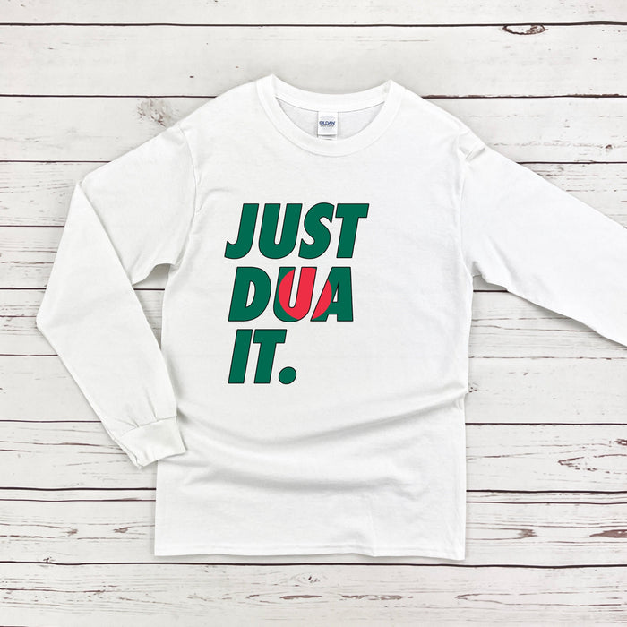 Just Dua It Bangladesh Flag Long Sleeve Shirt