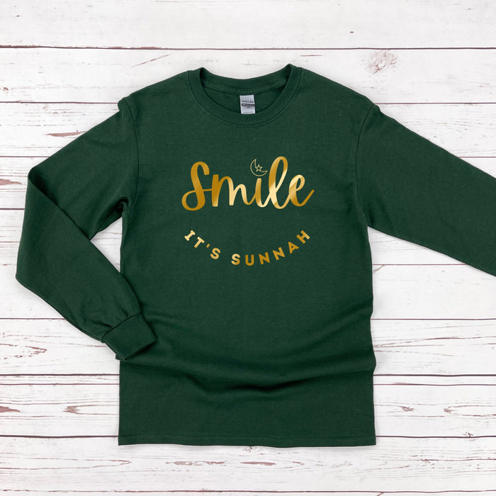 GOLD Smile It's Sunnah Long Sleeve Shirt