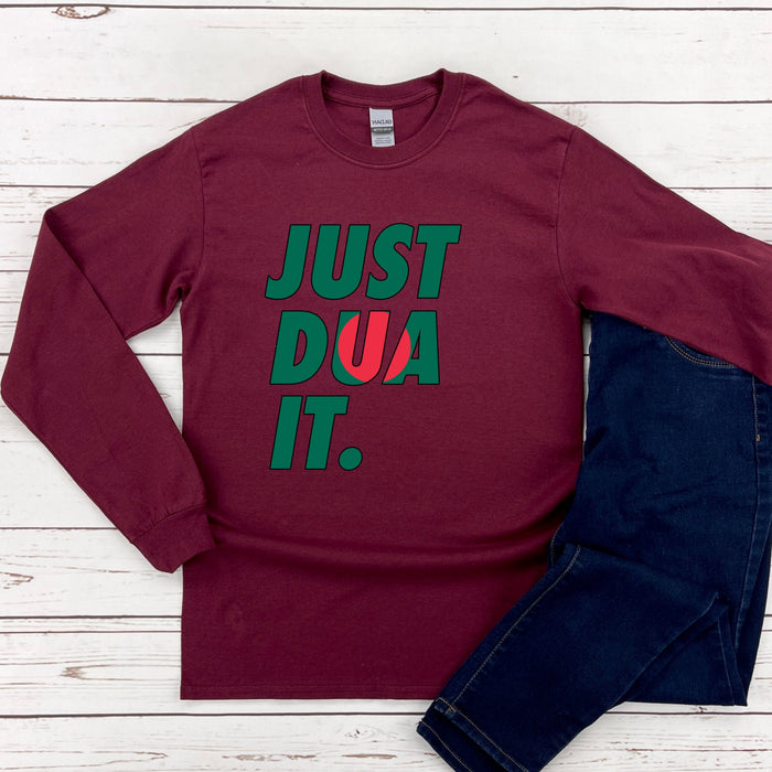 Just Dua It Bangladesh Flag Long Sleeve Shirt