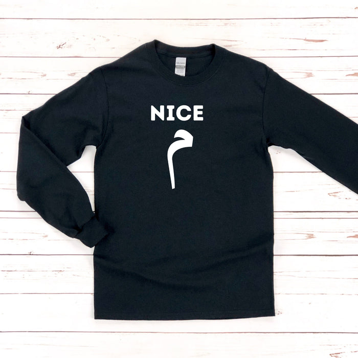 Nice م (Meme) Long Sleeve Shirt