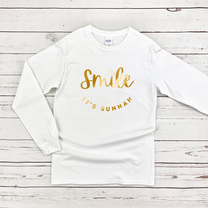 GOLD Smile It's Sunnah Long Sleeve Shirt